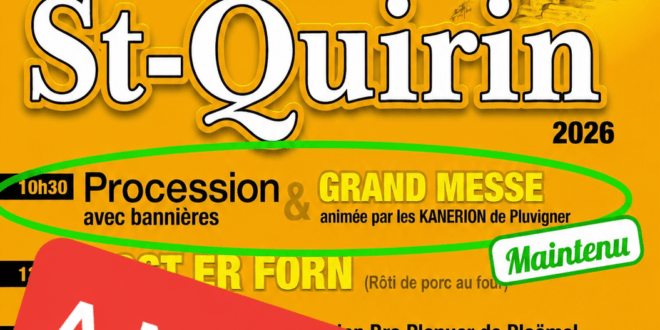 À Brec&rsquo;h, le pardon de Saint-Quirin maintenu malgré l&rsquo;annulation des festivités profanes